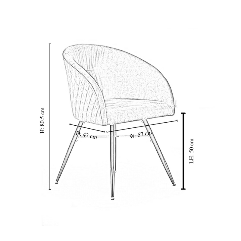 Vittorio Rocco LUX 5PCs Dining Set includes an Oak Dining Table and Set of 4 Dining Chairs PN Home