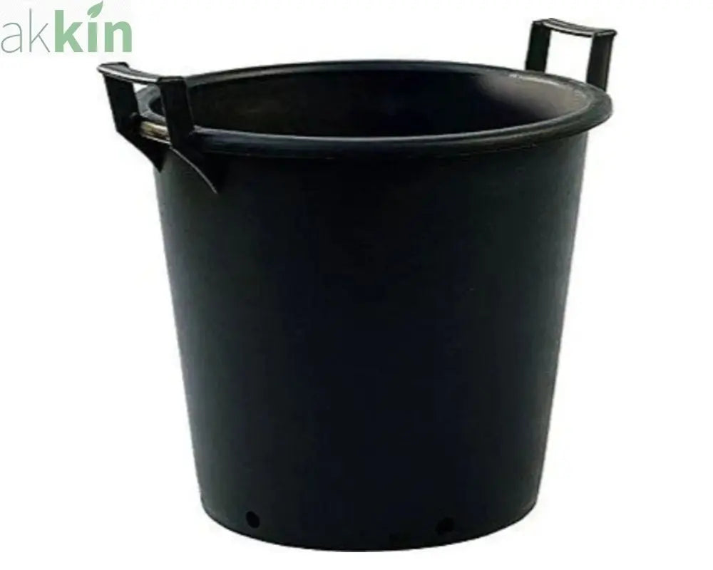 100lt Extra Large Heavy Duty Plastic Tree & Shrub Container Plant Pot with Handles 60 x 51cm AK Kin Garden Supplies