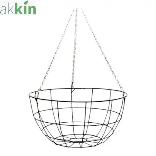 12Inch Flat Bottom Wire Hanging Basket AK Kin Garden Supplies