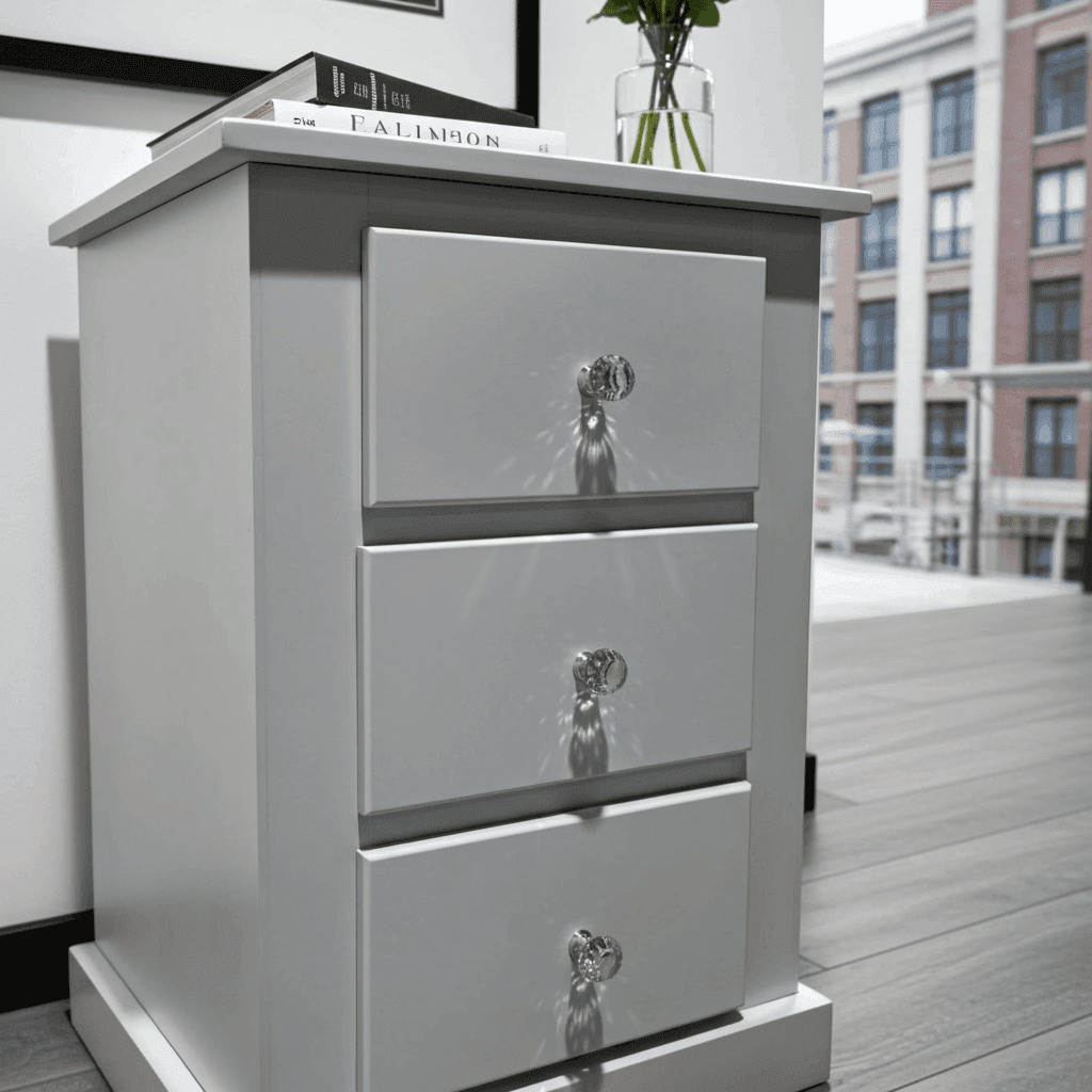 Aylesbury Mid Oak 3 Drawer Bedside Cabinet – Solid FSC-Certified Wood, Assembled UK Beds Direct ltd
