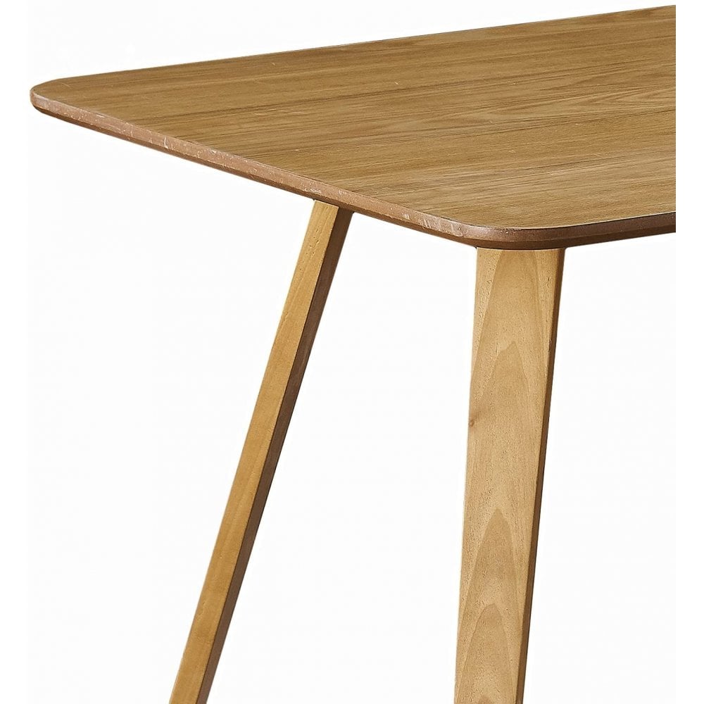Dallas Scandinavian-inspired Dining Table -Easy Clean Wooden Table Top with Wooden Legs PN Home