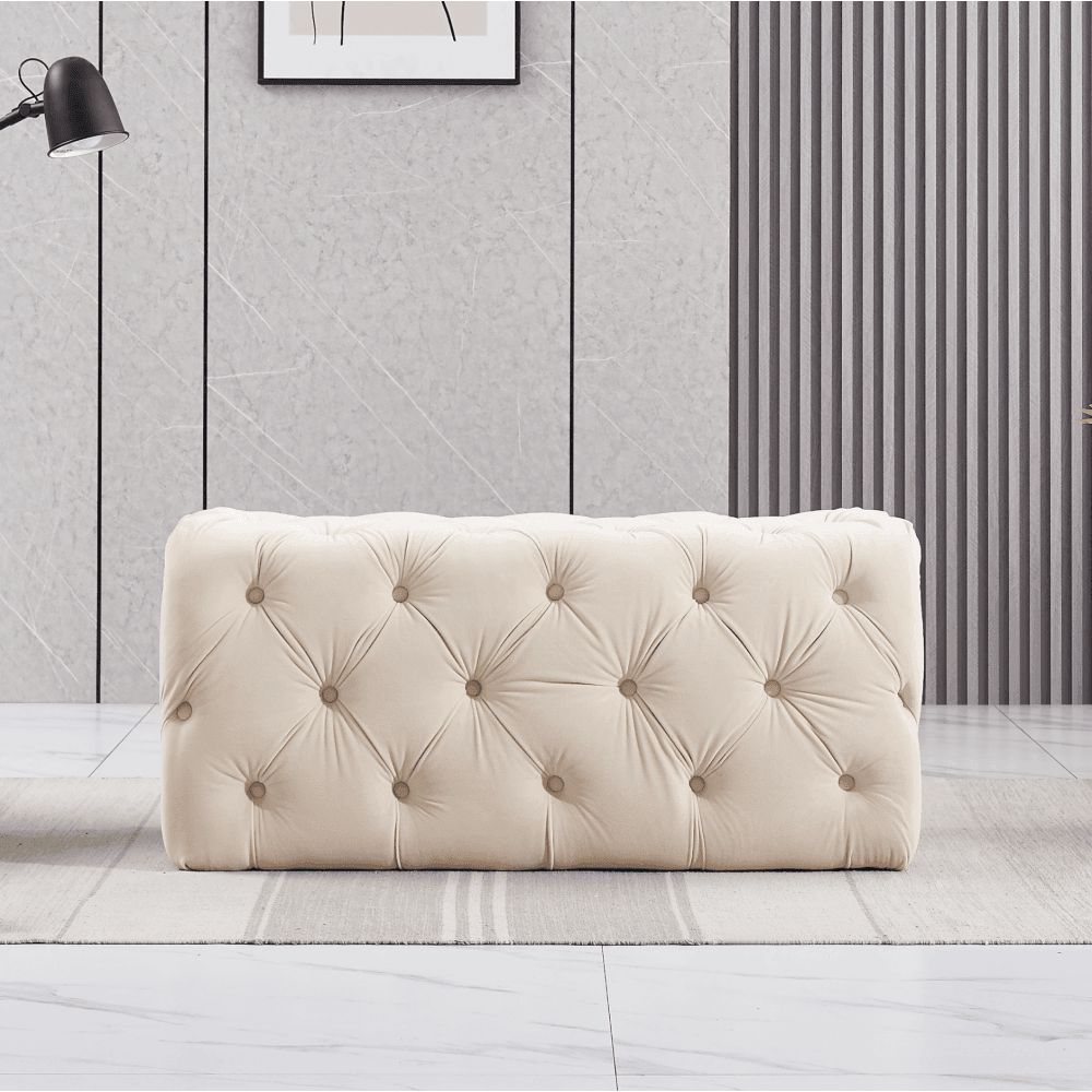Melia Velvet Ottoman Bench PN Home