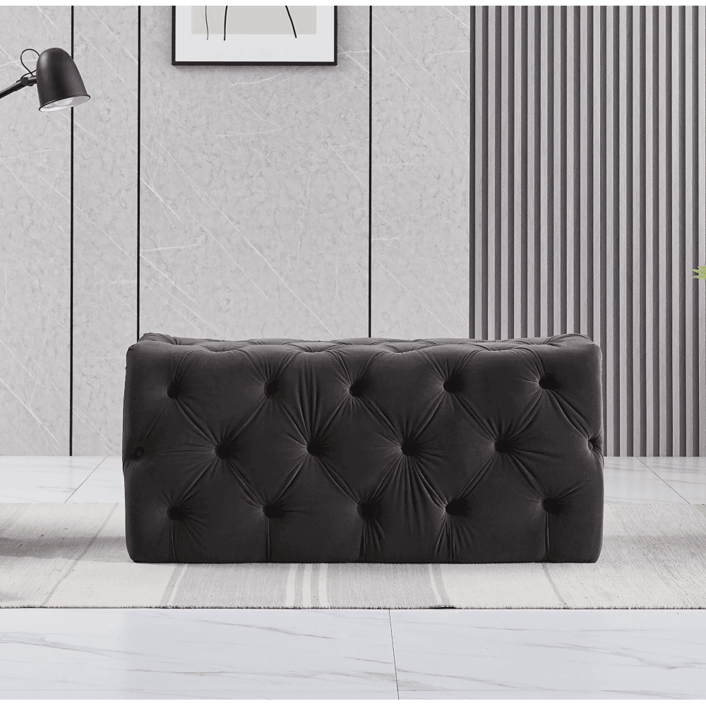 Melia Velvet Ottoman Bench PN Home