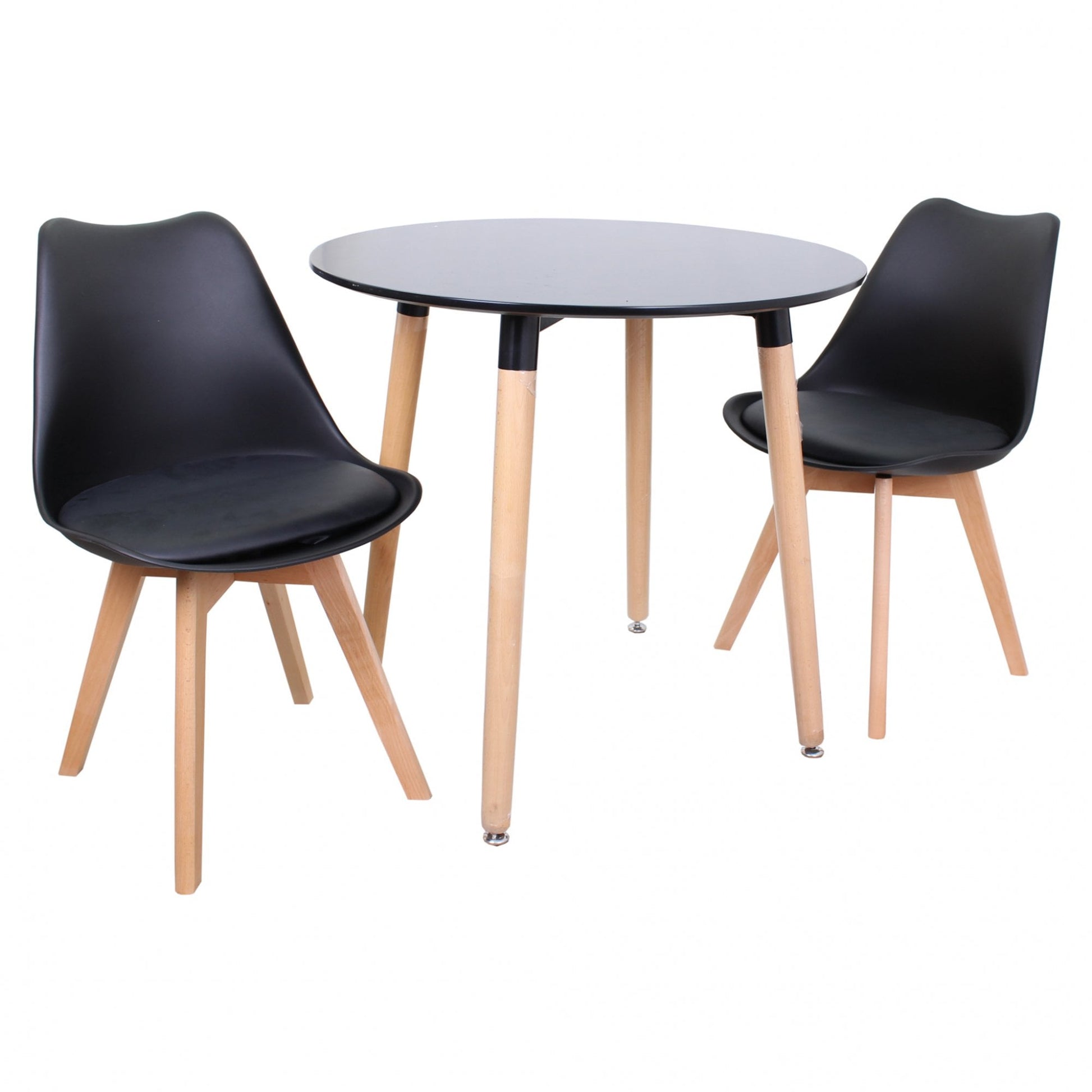 Jamie Lorenzo Halo Round Dining Set of 2 PN Home