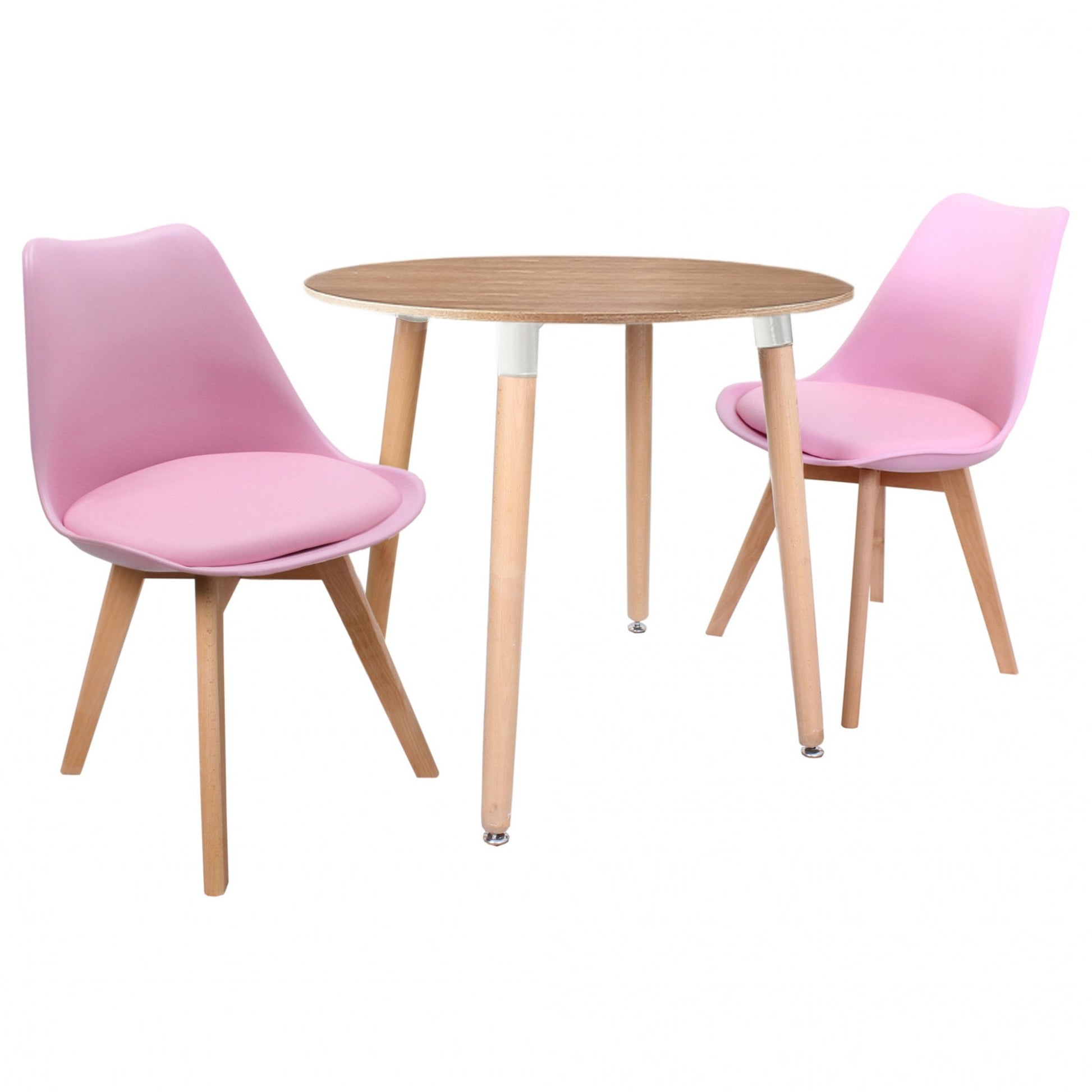 Jamie Lorenzo Halo Round Dining Set of 2 PN Home