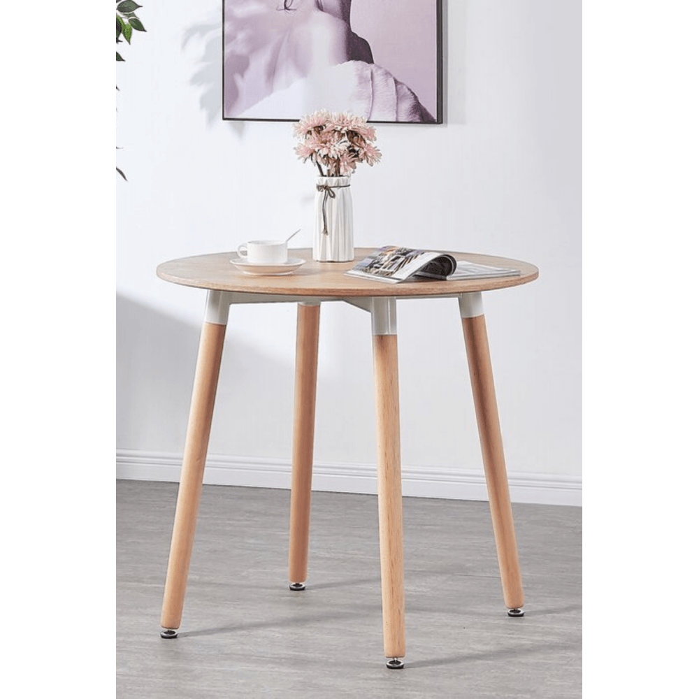 Jamie Lorenzo Halo Round Dining Set of 2 PN Home