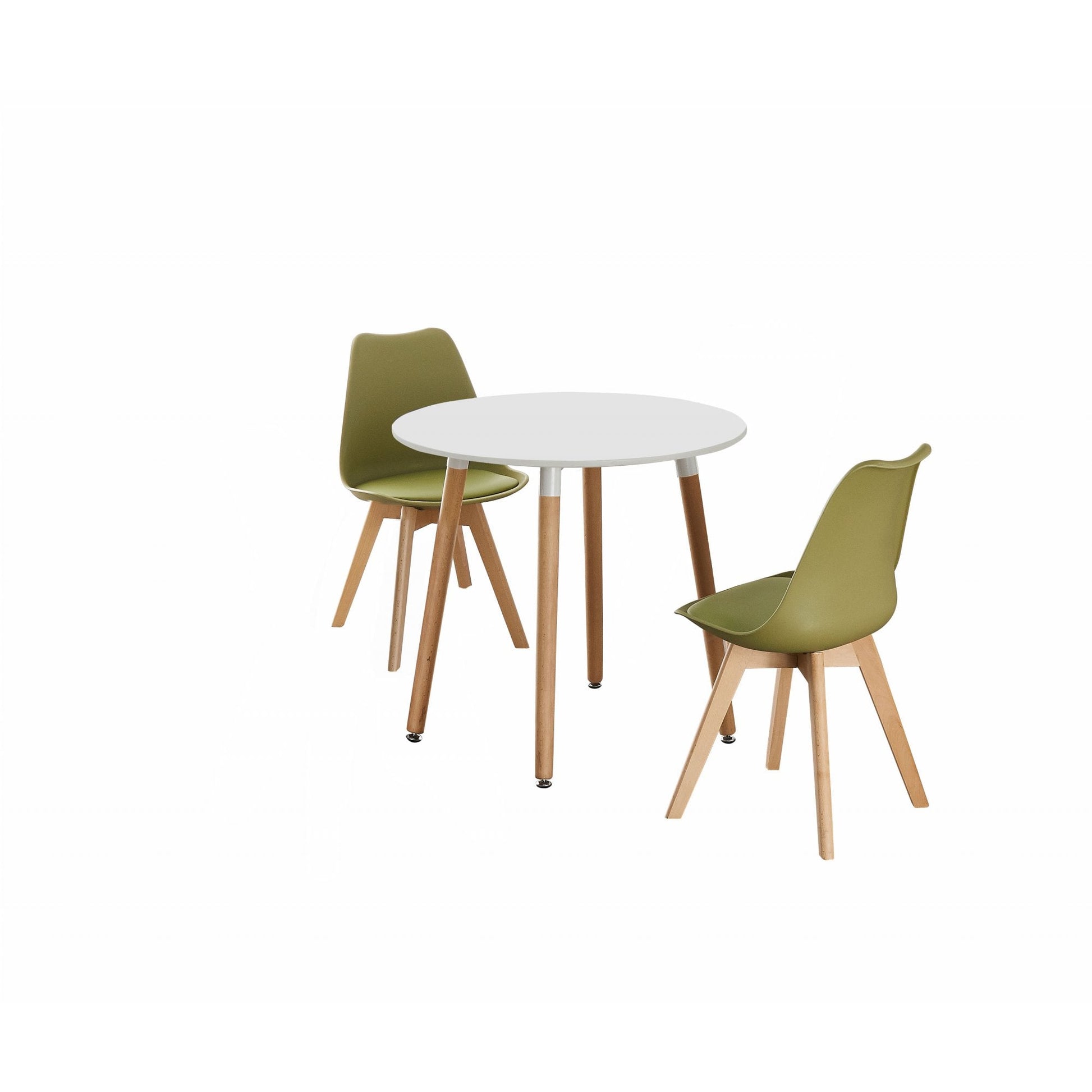 Jamie Lorenzo Halo Round Dining Set of 2 PN Home
