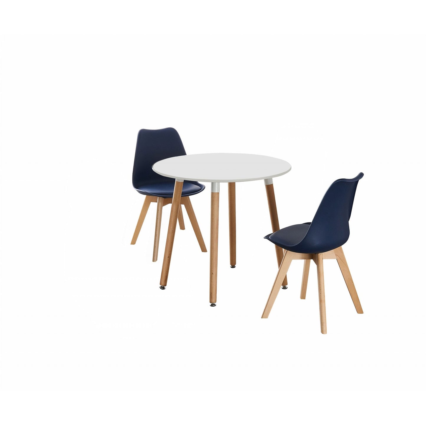 Jamie Lorenzo Halo Round Dining Set of 2 PN Home