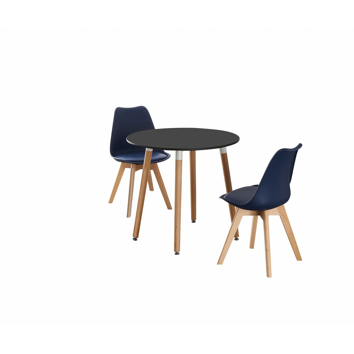 Jamie Lorenzo Halo Round Dining Set of 2 PN Home
