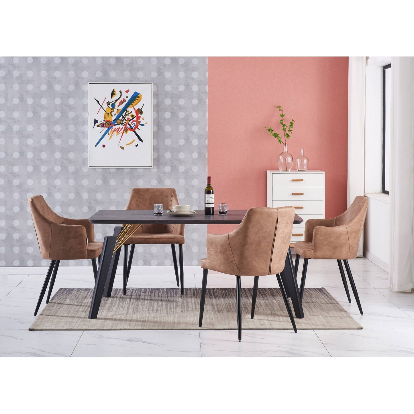 Zarah LUX faux leather chair PN Home