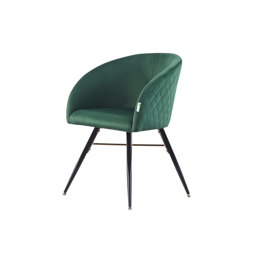 Vittorio LUX Velvet Dining Chair with Metal Legs - Perfect for Dining Room Living Room PN Home