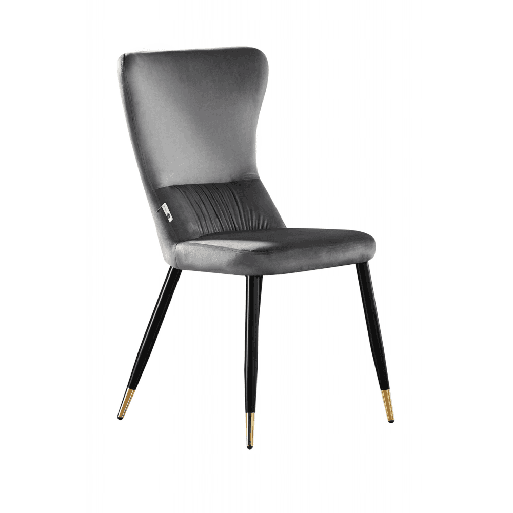 New York LUX Velvet Dining Chair with Metal Legs - Scandinavian Inspired PN Home