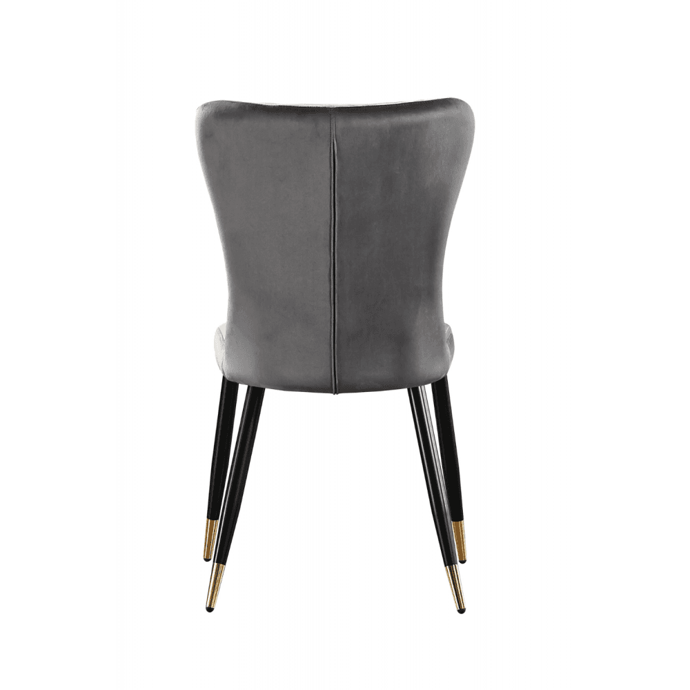 New York LUX Velvet Dining Chair with Metal Legs - Scandinavian Inspired PN Home