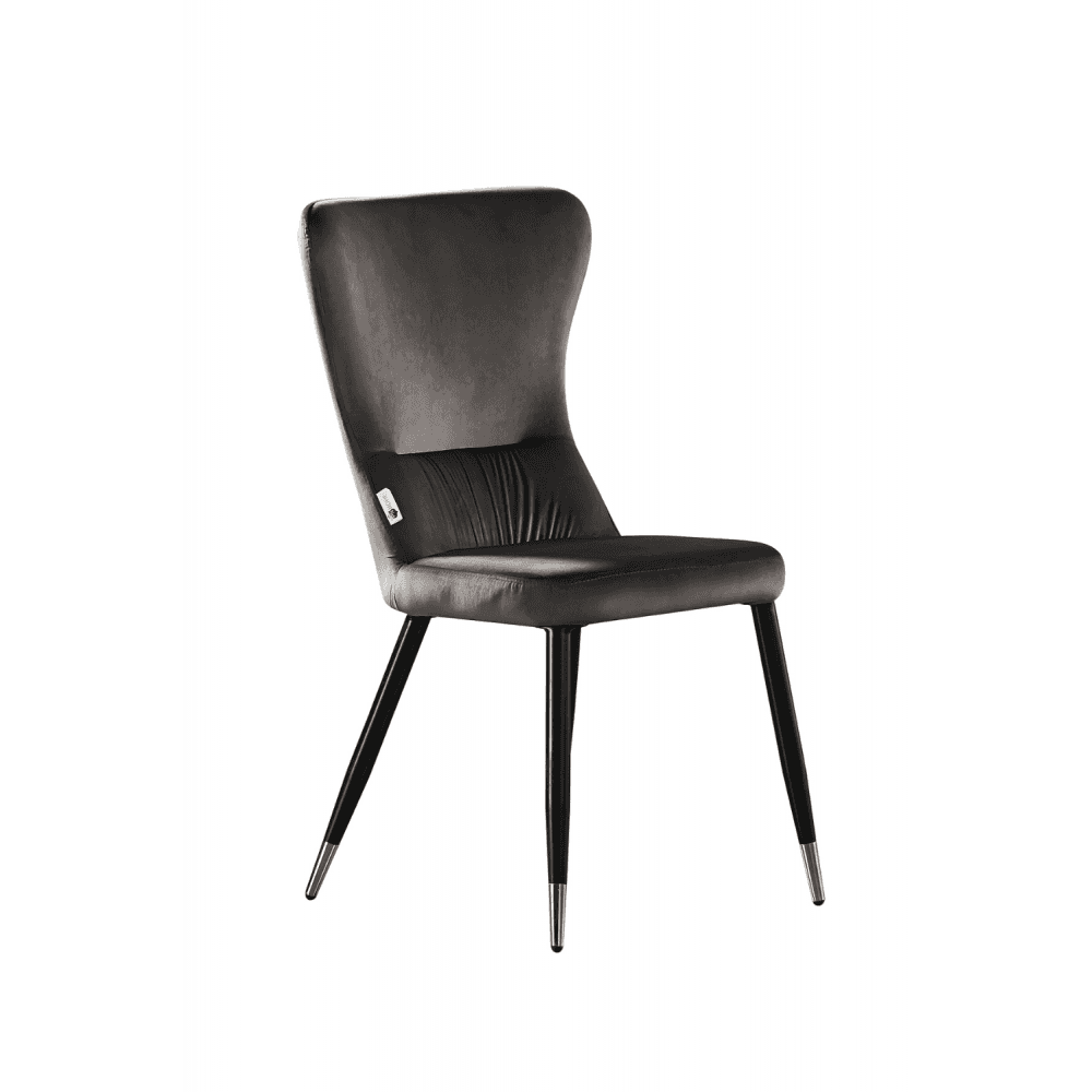 New York LUX Velvet Dining Chair with Metal Legs - Scandinavian Inspired PN Home