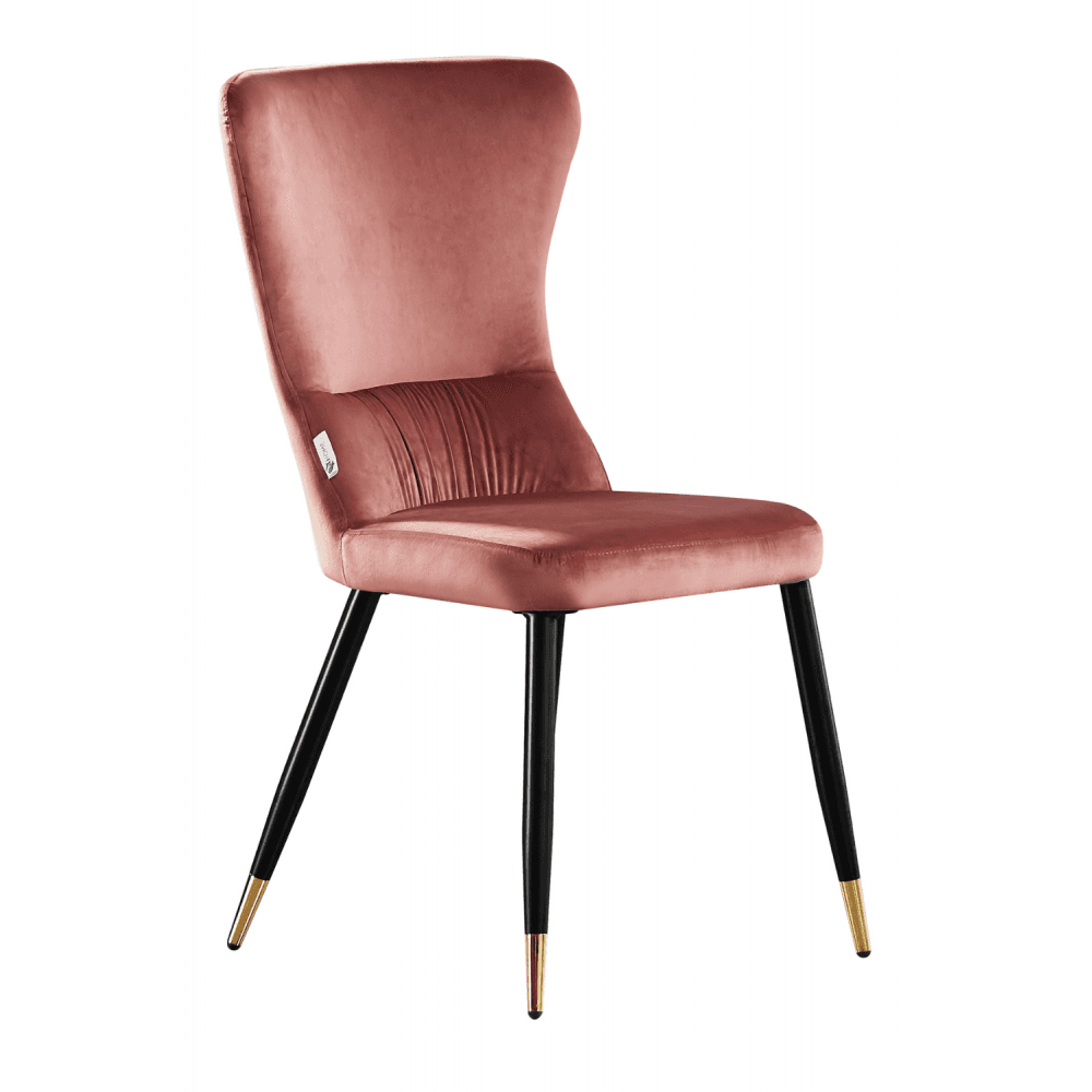 New York LUX Velvet Dining Chair with Metal Legs - Scandinavian Inspired PN Home
