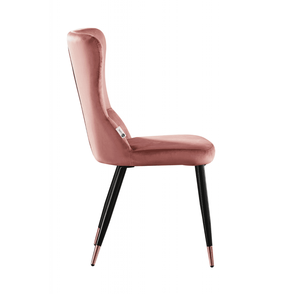 New York LUX Velvet Dining Chair with Metal Legs - Scandinavian Inspired PN Home
