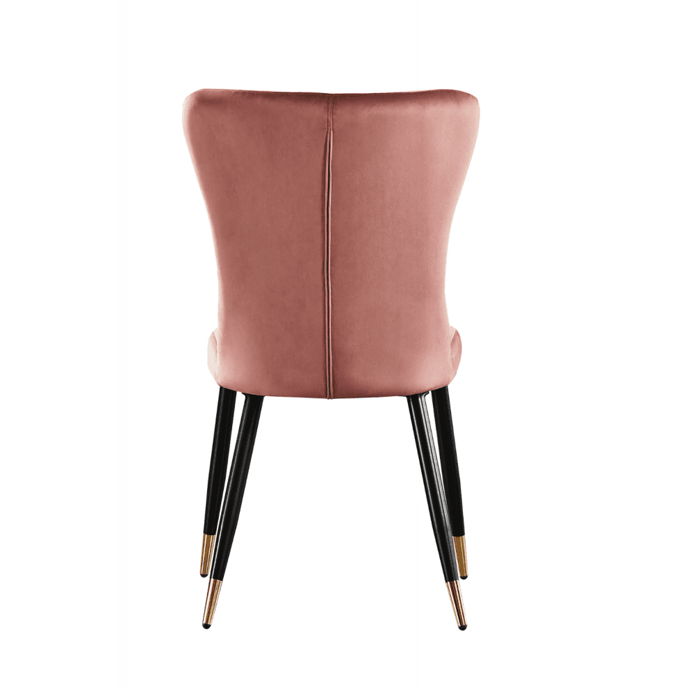 New York LUX Velvet Dining Chair with Metal Legs - Scandinavian Inspired PN Home
