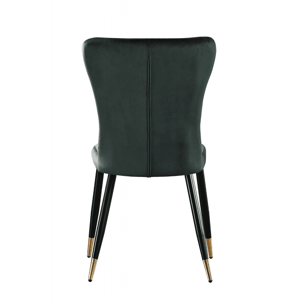 New York LUX Velvet Dining Chair with Metal Legs - Scandinavian Inspired PN Home