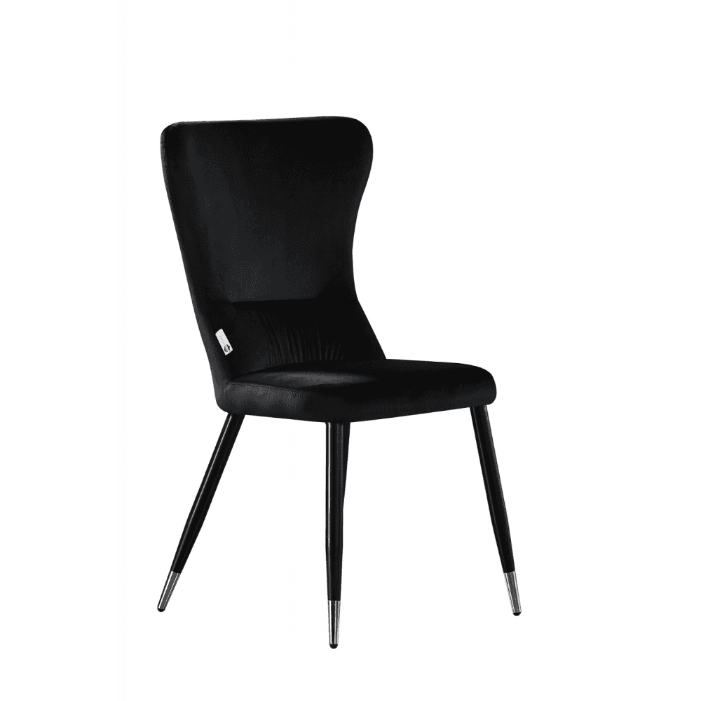 New York LUX Velvet Dining Chair with Metal Legs - Scandinavian Inspired PN Home