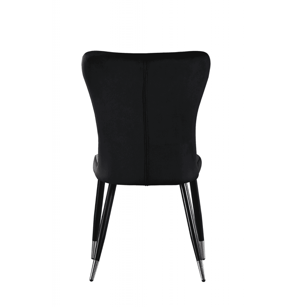 New York LUX Velvet Dining Chair with Metal Legs - Scandinavian Inspired PN Home