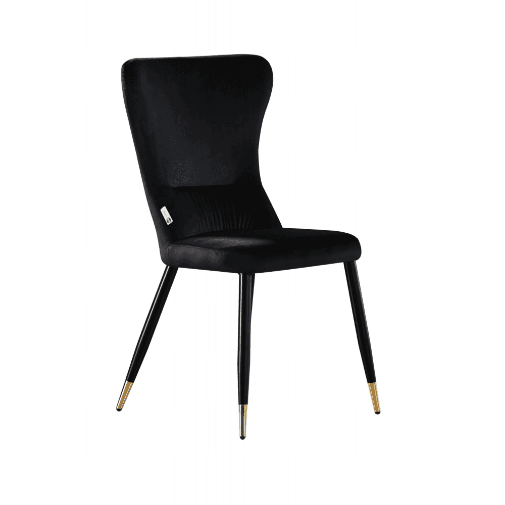 New York LUX Velvet Dining Chair with Metal Legs - Scandinavian Inspired PN Home