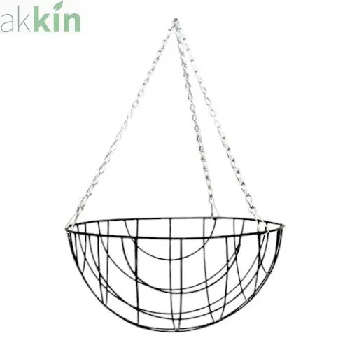 12Inch Round Bottom Wire Hanging Basket - AK Kin Garden Supplies