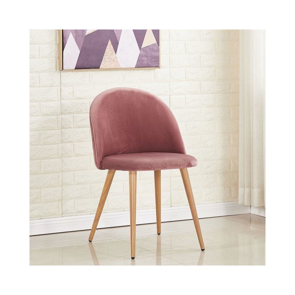 Lucia Dallas Dining Table and Chairs Set of 4 - an Oak Dining Table & Set of 4 Velvet Dining Chairs PN Home
