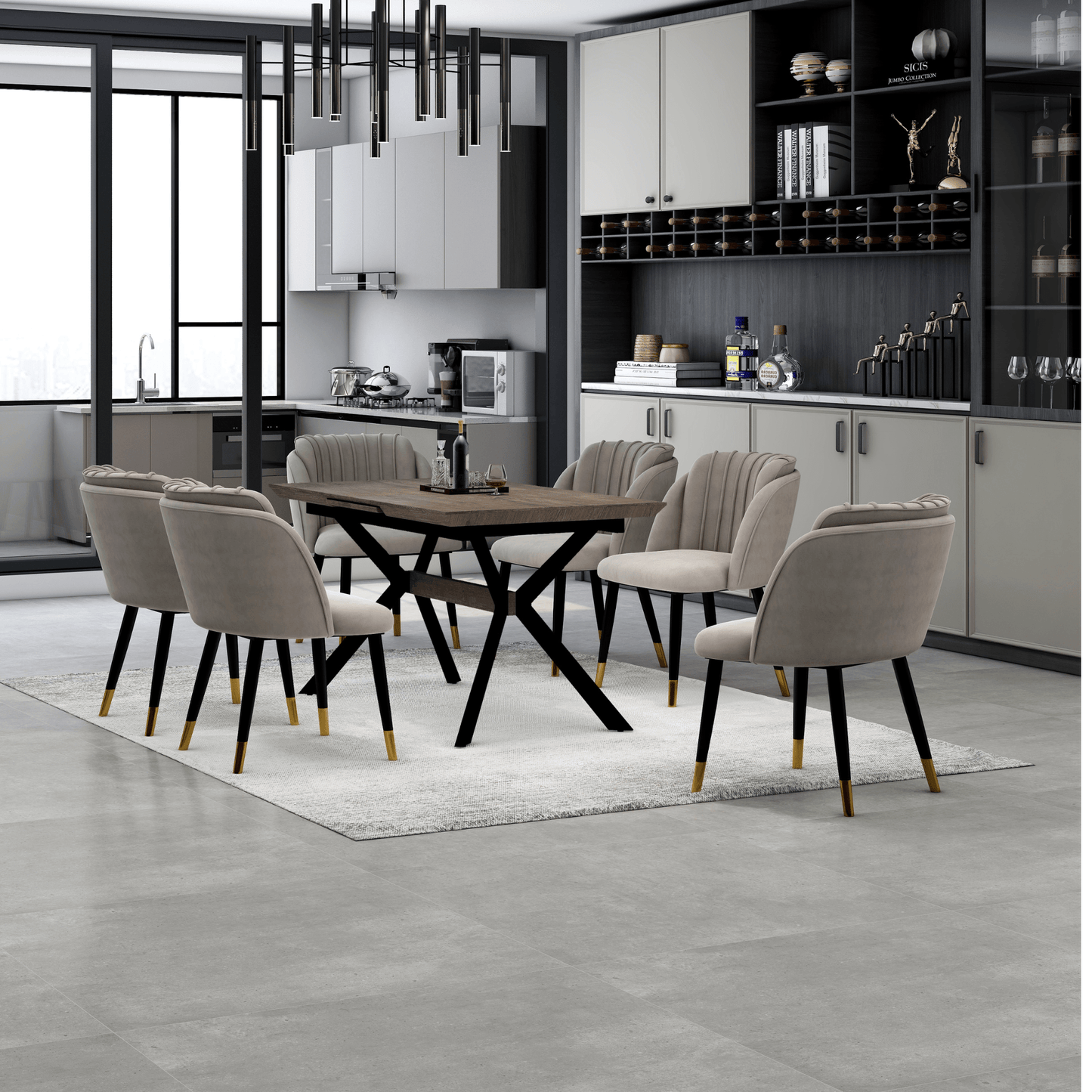Milano velvet dining chair PN Home