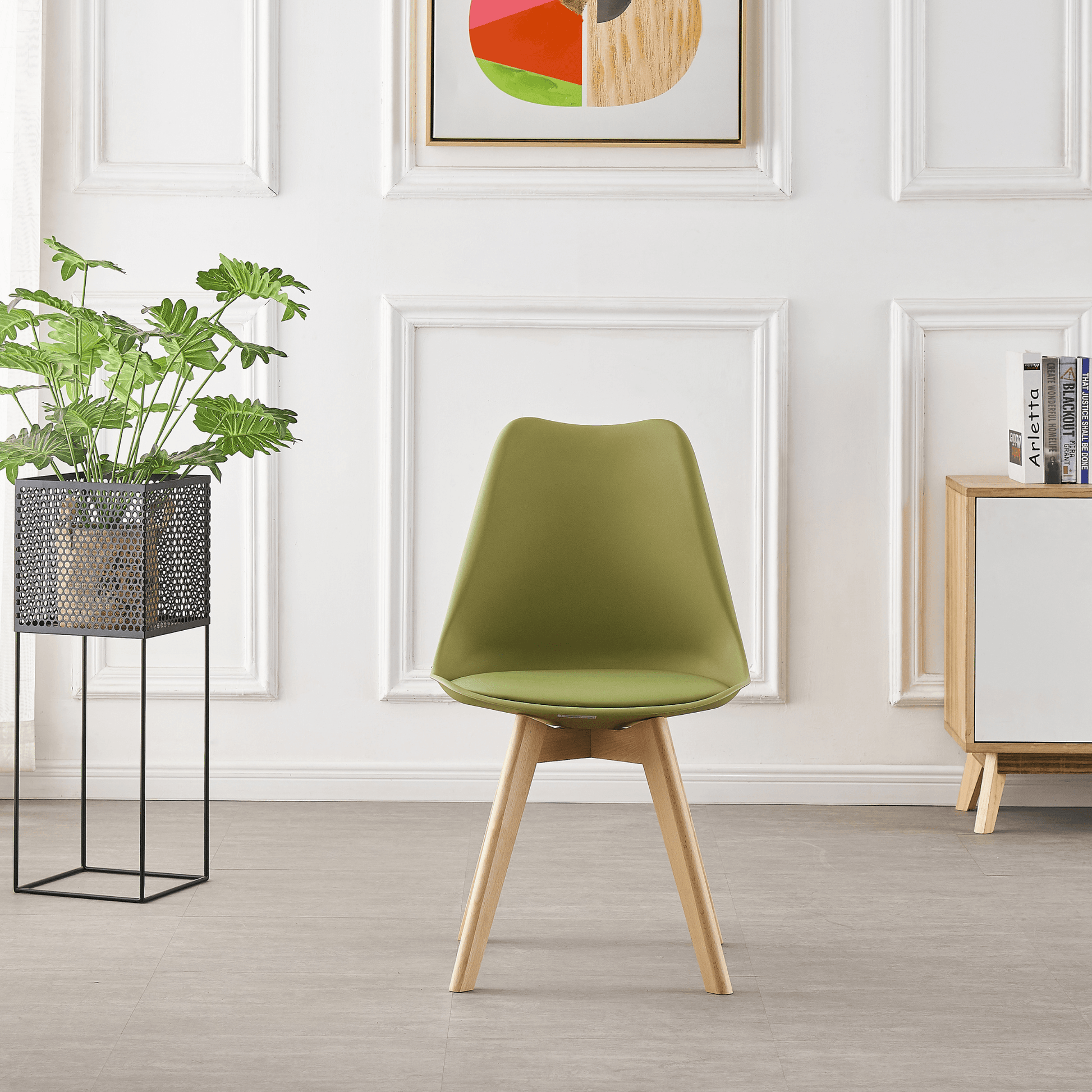 Jamie Lorenzo Halo Round Dining Set of 2 PN Home