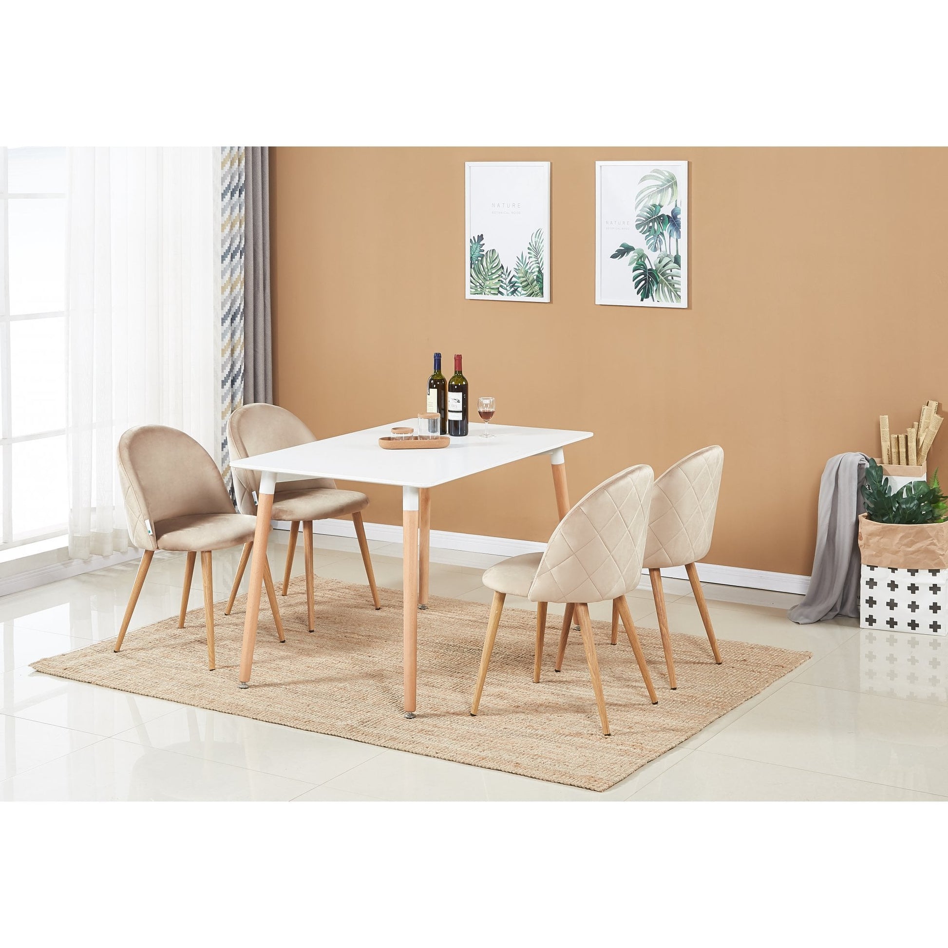Lucia Velvet Dining Chair Or Dressing Table Chair PN Home