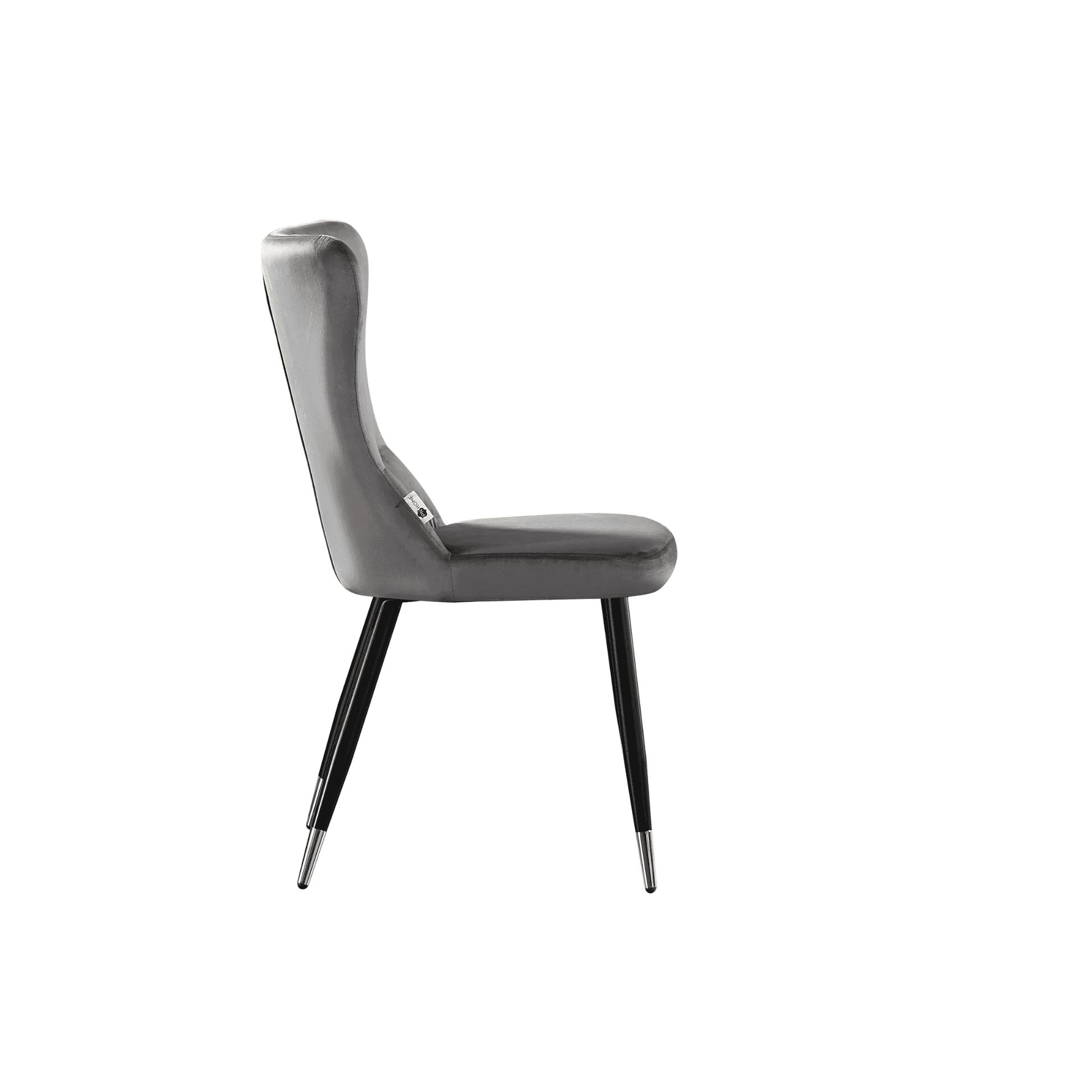 New York LUX Velvet Dining Chair with Metal Legs - Scandinavian Inspired PN Home