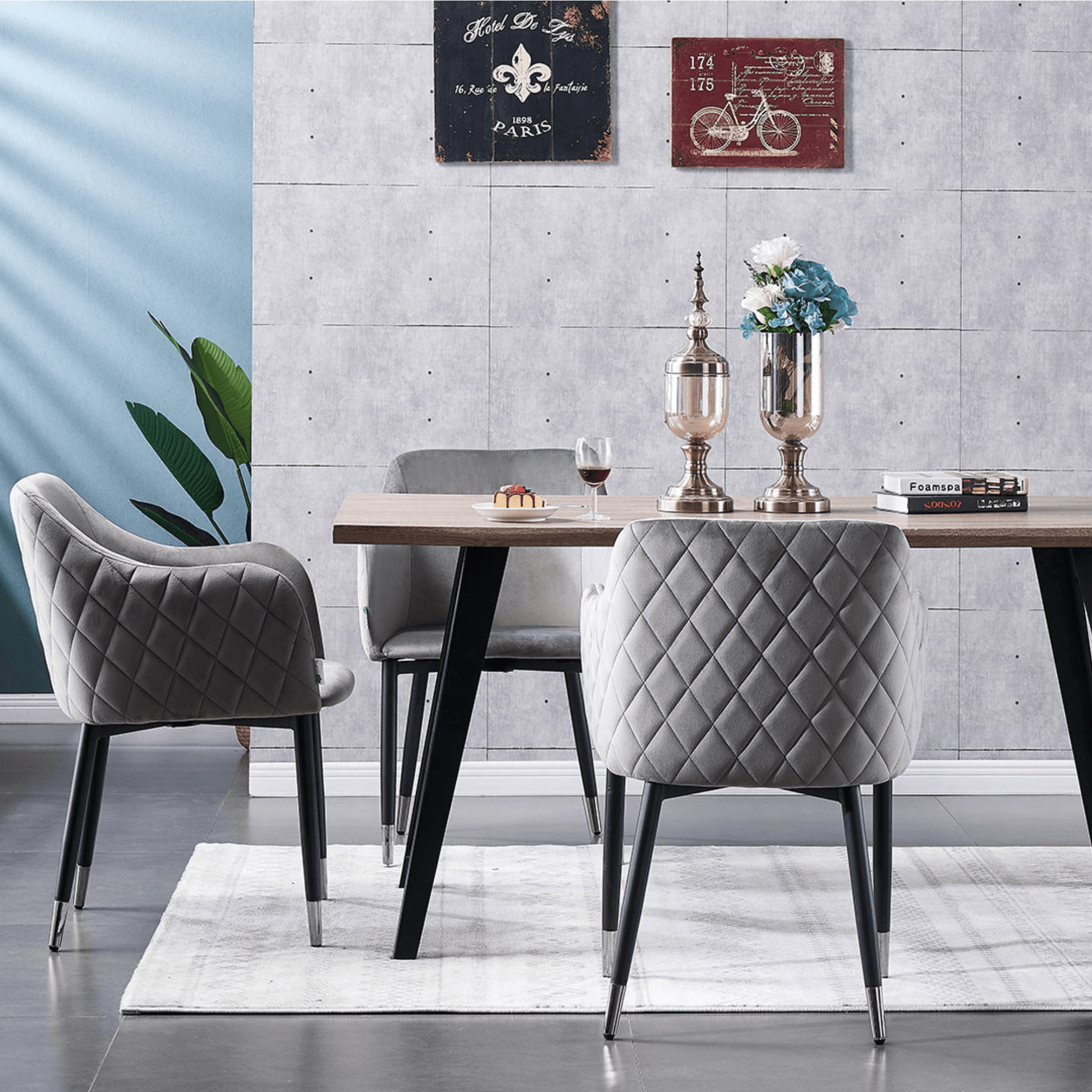 Verona LUX velvet dining chair PN Home