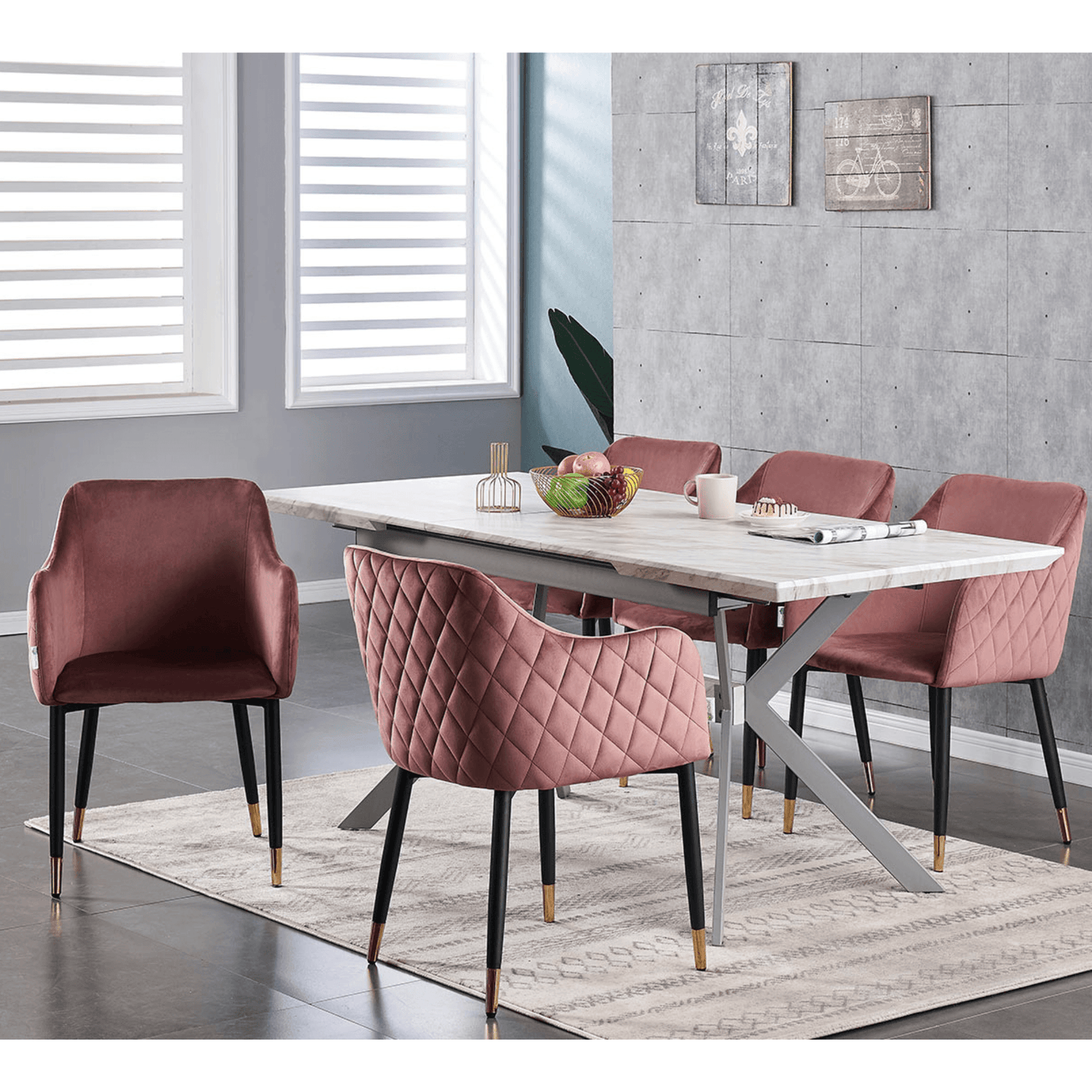 Verona LUX velvet dining chair PN Home