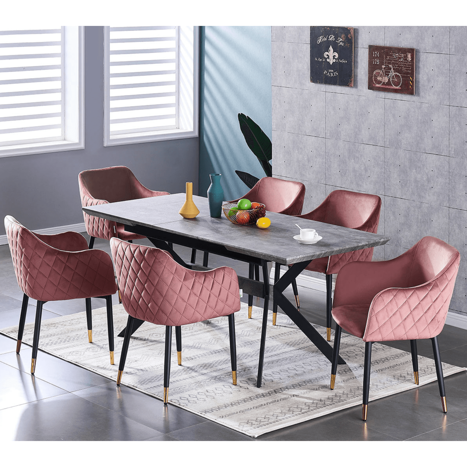 Verona LUX velvet dining chair PN Home