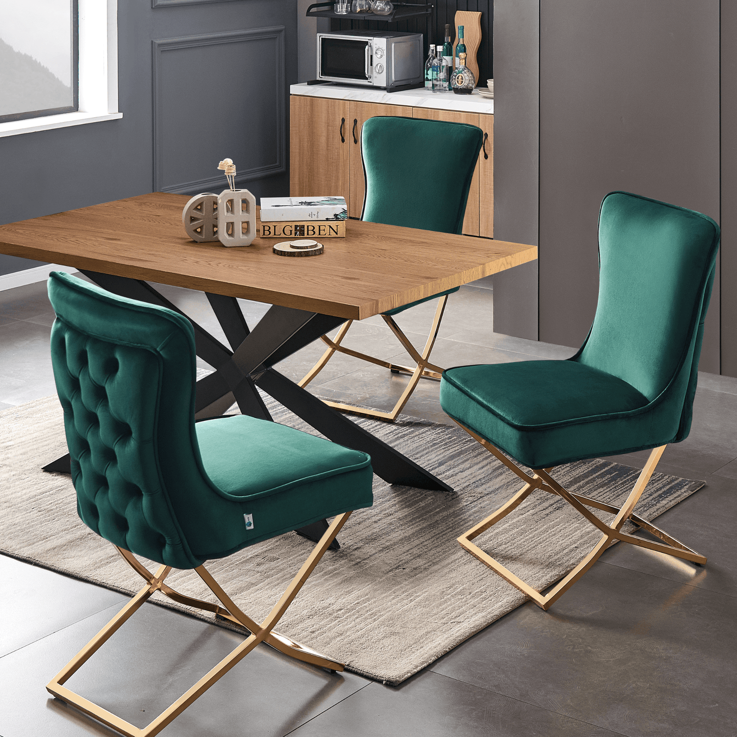 Trafalgar Velvet Dining Chair PN Home