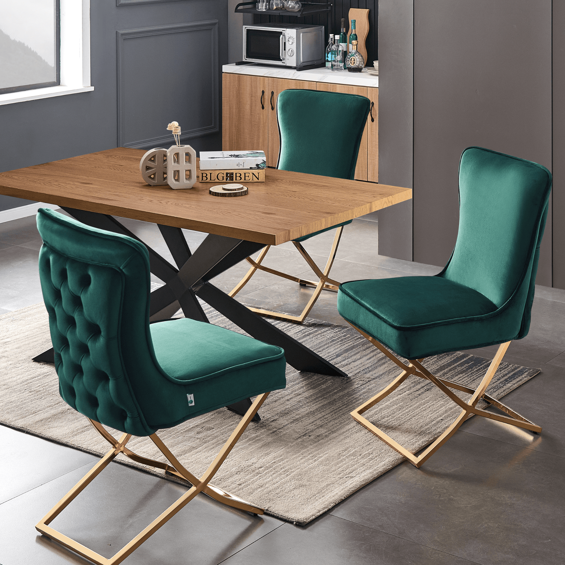 Trafalgar Velvet Dining Chair PN Home
