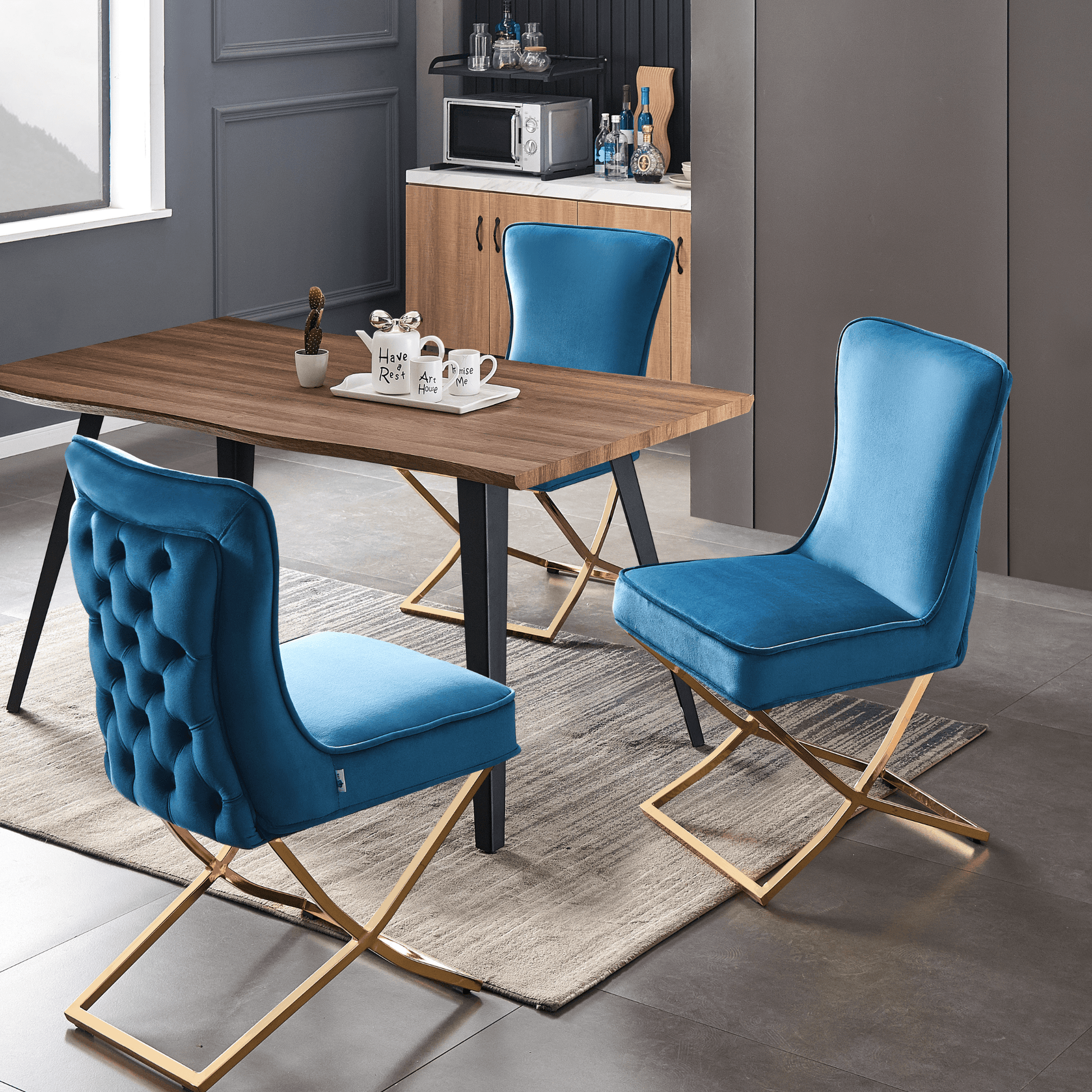 Trafalgar Velvet Dining Chair PN Home