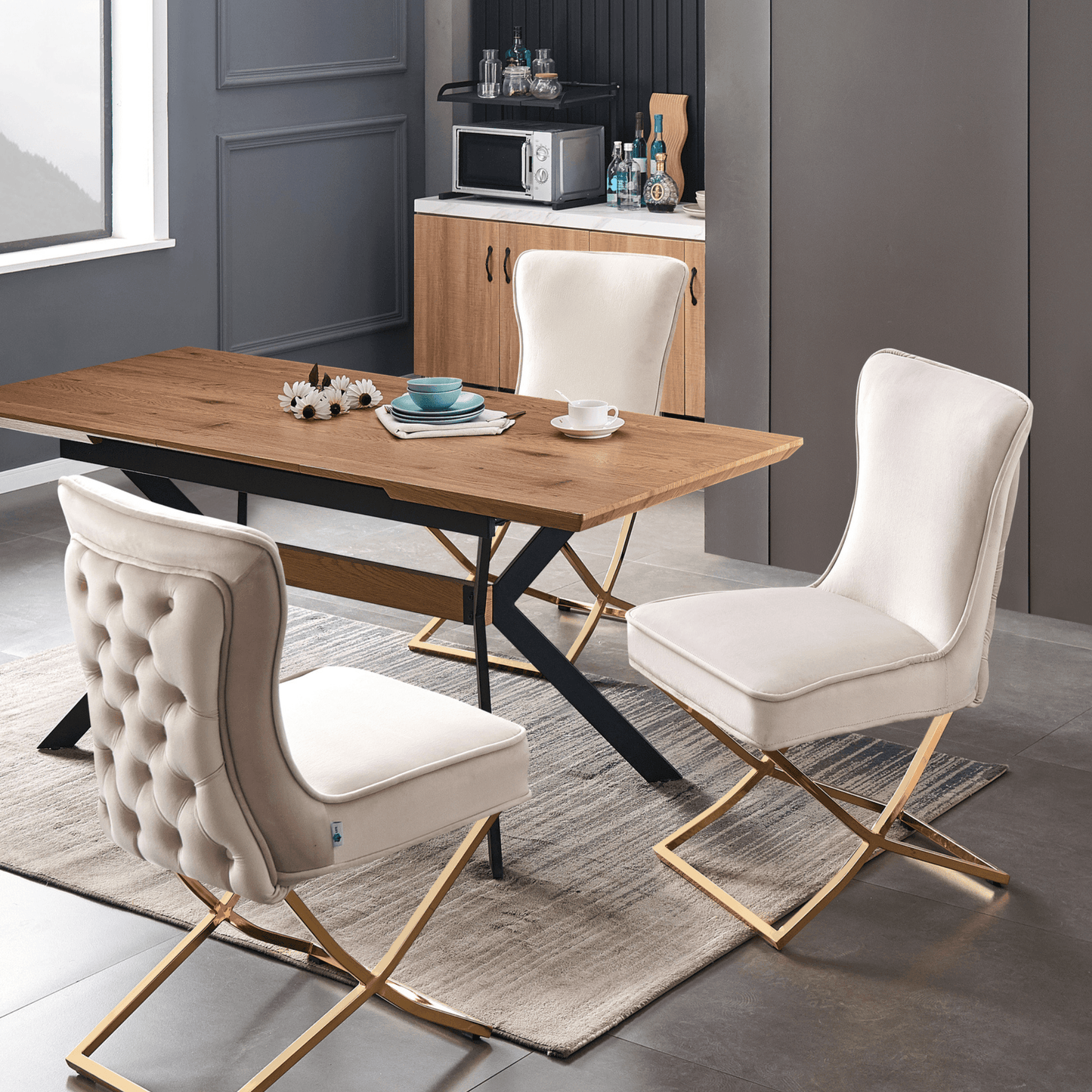 Trafalgar Velvet Dining Chair PN Home