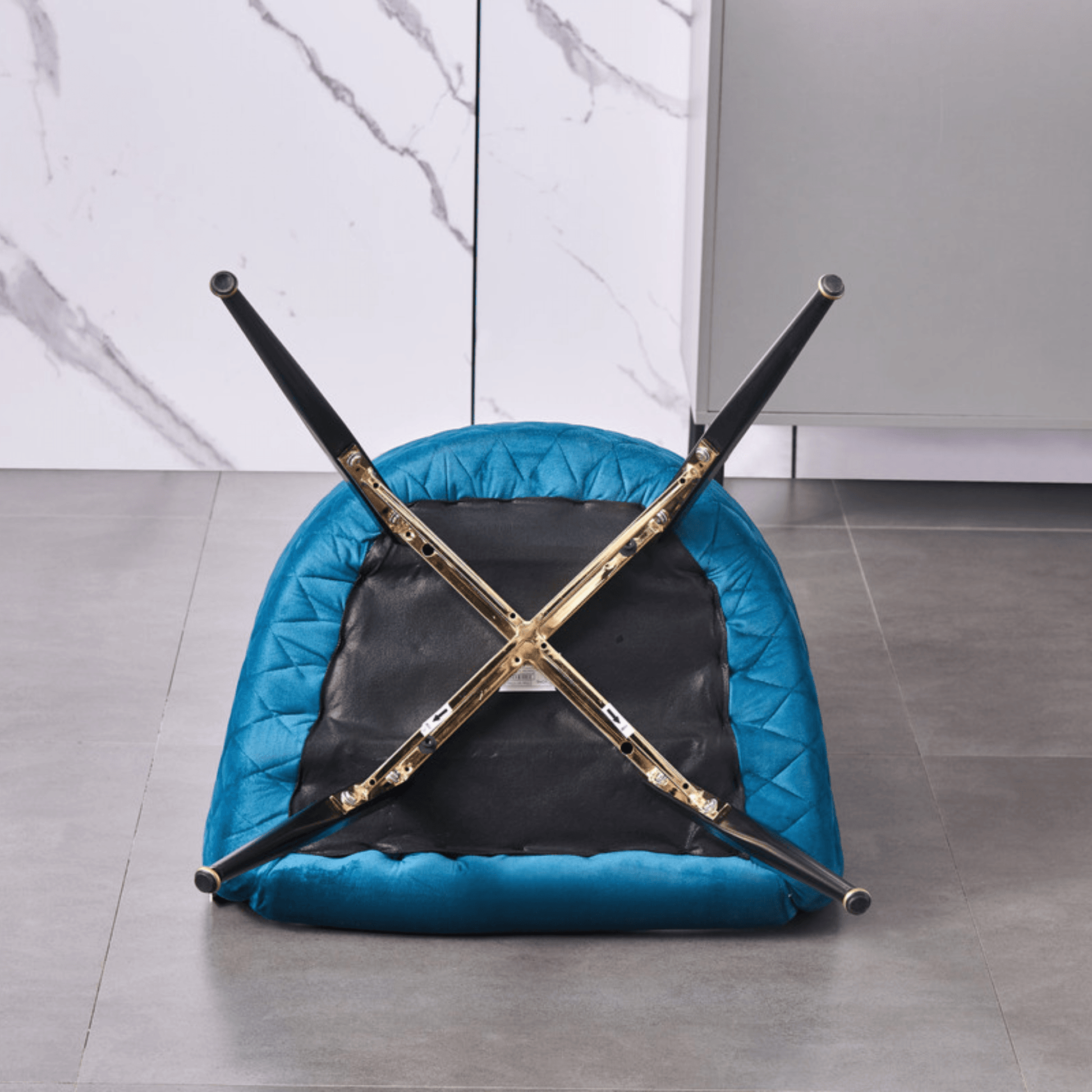 Vittorio LUX Velvet Dining Chair with Metal Legs - Perfect for Dining Room Living Room PN Home