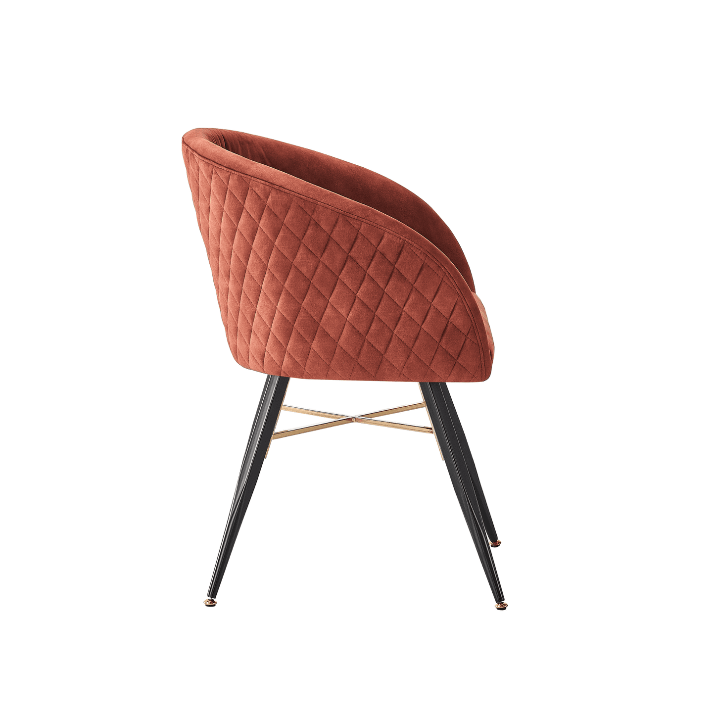 Vittorio LUX Velvet Dining Chair with Metal Legs - Perfect for Dining Room Living Room PN Home