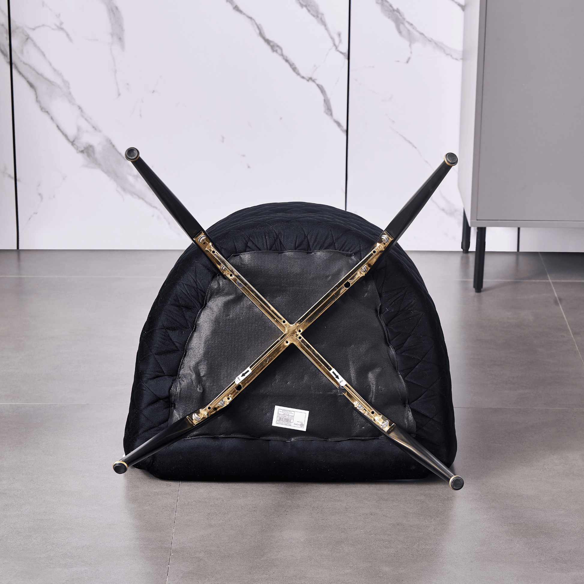 Vittorio LUX Velvet Dining Chair with Metal Legs - Perfect for Dining Room Living Room PN Home