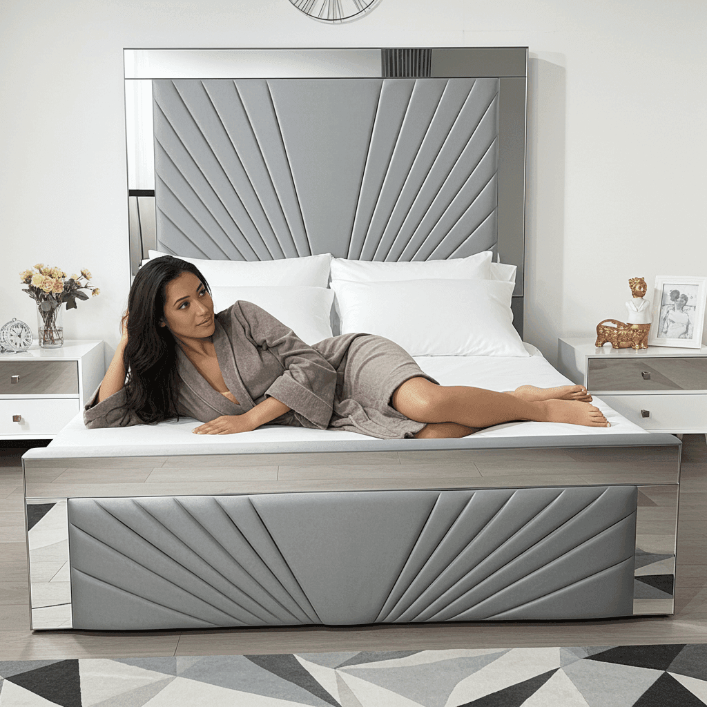 2025 Mirror Bed – A Luxurious Blend of Elegance and Comfort UK Beds Direct ltd