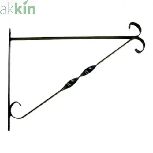 12Inch Black Metal Hanging Basket Bracket - AK Kin Garden Supplies