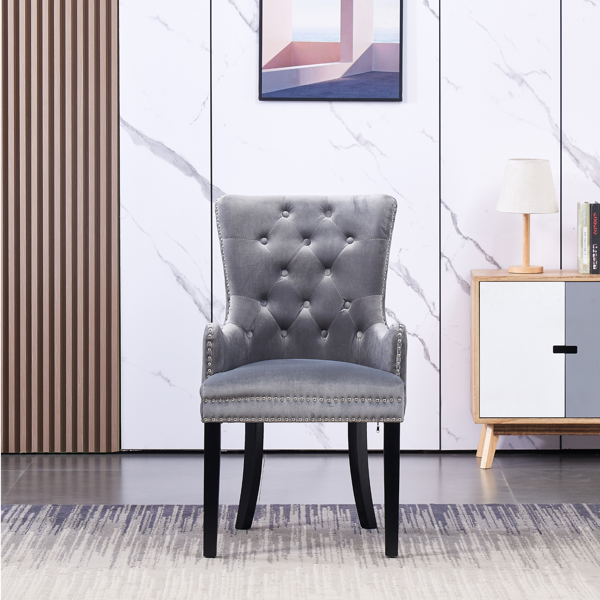 Windsor LUX Velvet Dining Chair (with armrests) PN Home