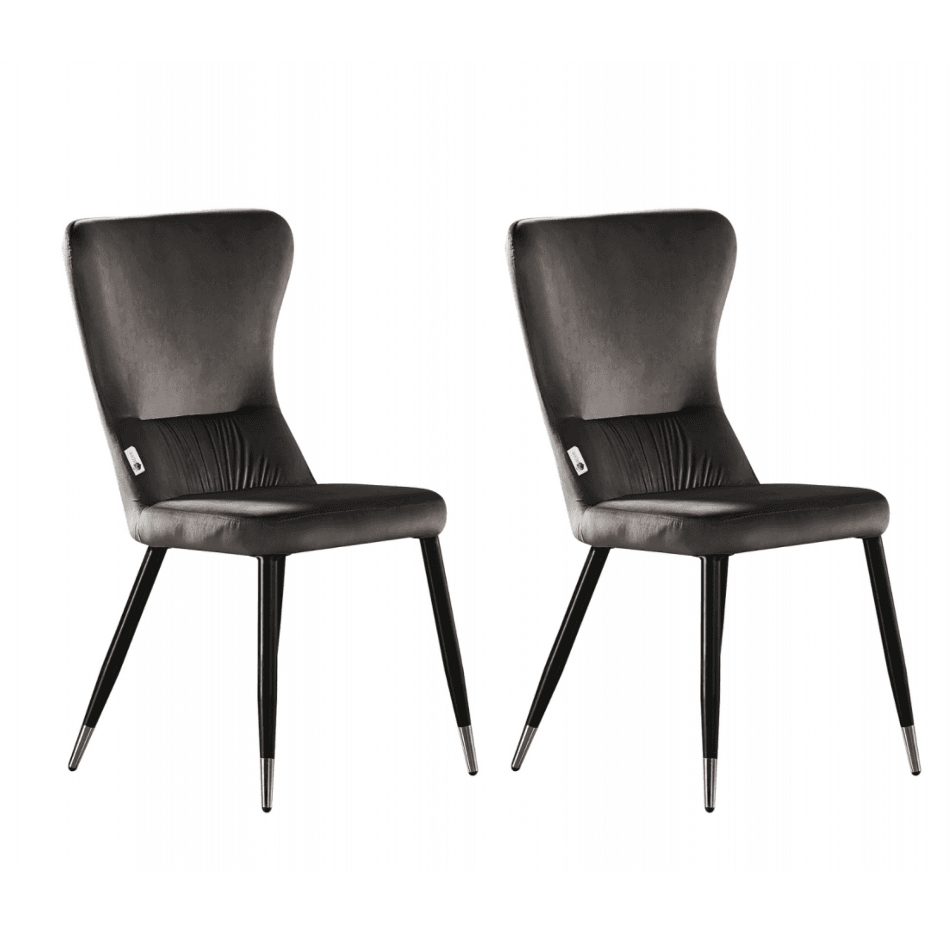 New York LUX Velvet Dining Chair with Metal Legs - Scandinavian Inspired PN Home