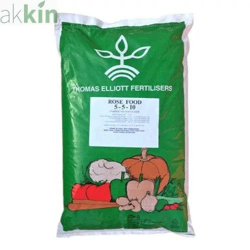 25kg Bag of Thomas Elliot Rose Food Fertilisers 5-5-10 - AK Kin Garden Supplies