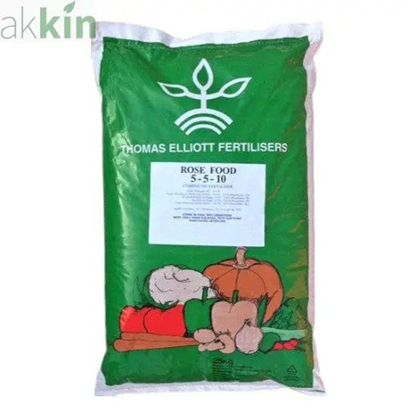 25kg Bag of Thomas Elliot Rose Food Fertilisers 5-5-10 - AK Kin Garden Supplies