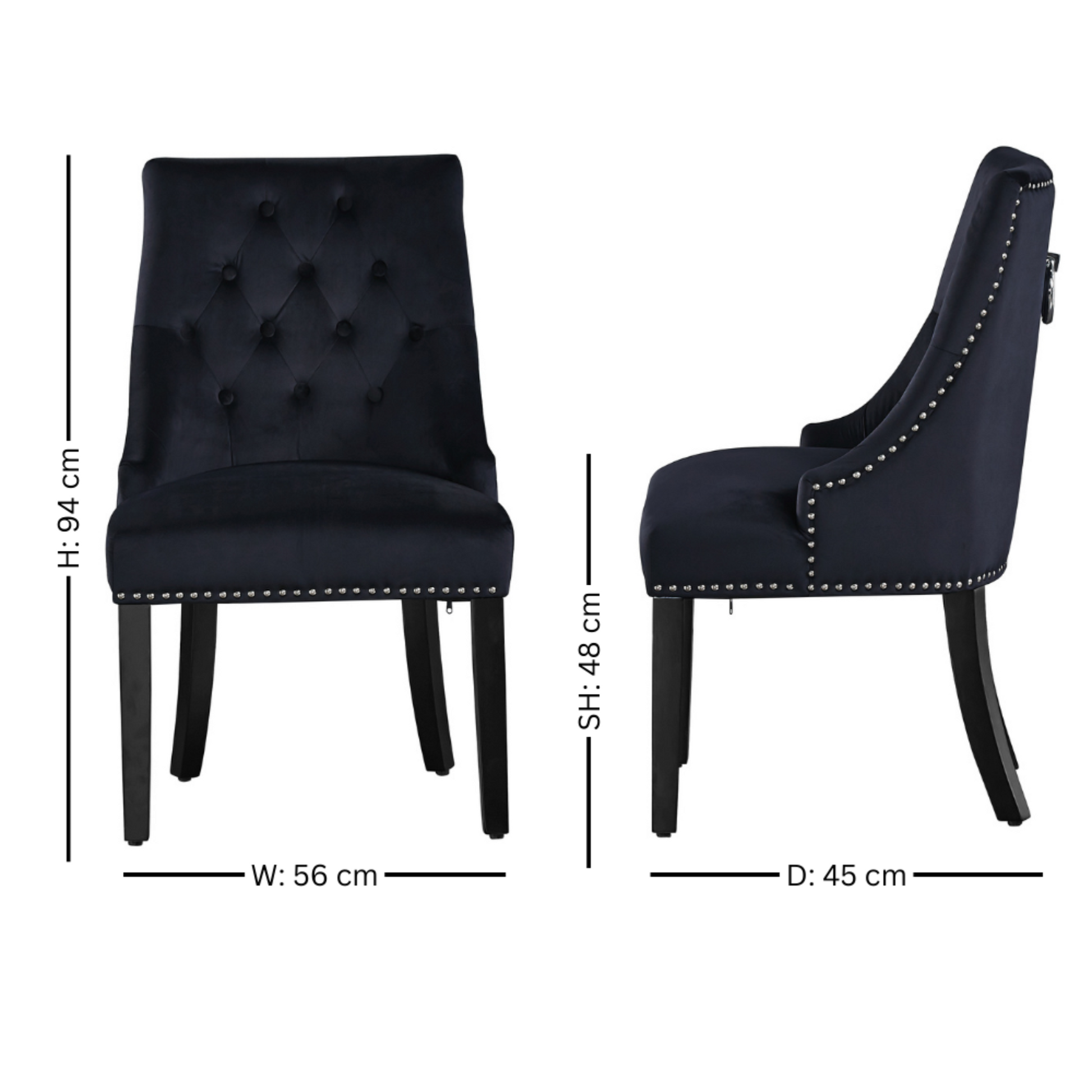 Windsor LUX Velvet Dining Chair PN Home