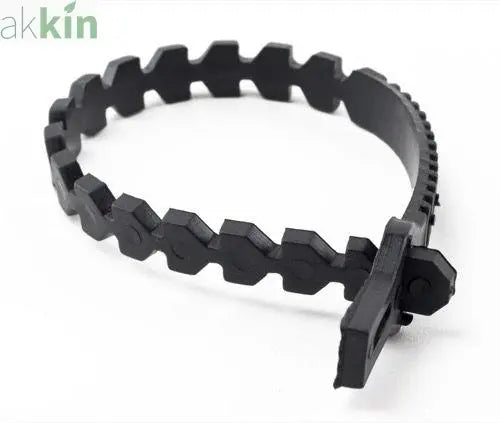 35cm 14" Super Soft Black Rubber Tree Ties Supports x10 - AK Kin Garden Supplies