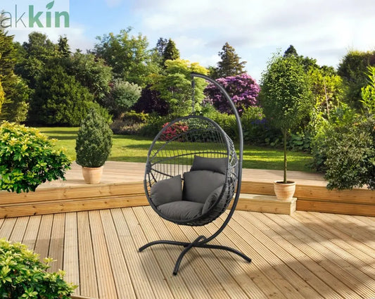 Bali Folding Hanging Egg Chair AK Kin Garden Supplies
